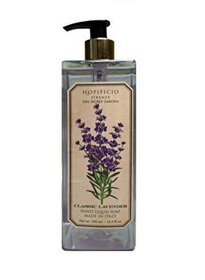 هوبفيكيو صابون هوبفيشيو السائل الفاخر "اللافندر الكلاسيكي" من مجموعة "الحديقة السرية" - 16.9 أونصة سائلة - Image 1